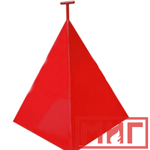 Фото 3 - Пожарная пирамида для пожарного гидранта 750x750x900 (Трехгранная).